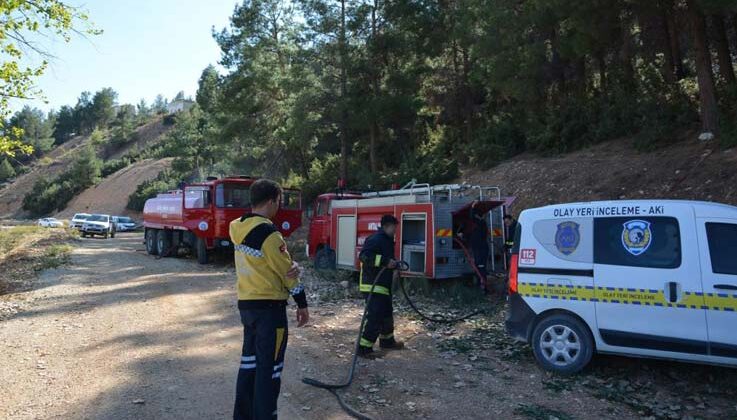 Antalya’da orman yangını büyümeden söndürüldü