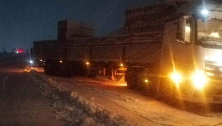 Antalya-Konya kara yolunda kar yağışı başladı