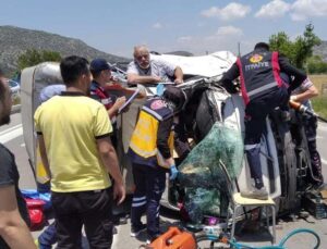 Burdur’da trafik kazası: 4 yaralı