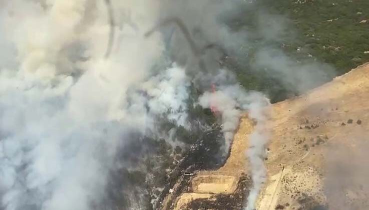 Antalya Kaş’ta orman yangını başladı
