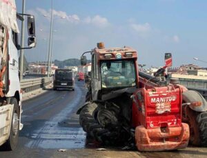 Antalya’da köprülü kavşakta zincirleme kaza: 2 turist yaralandı