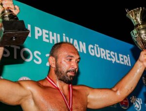 Gökbel’de başpehlivan Ali Gürbüz oldu