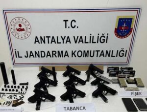 Kargoyla silah ticareti yapan baba ve oğluna jandarma operasyonu