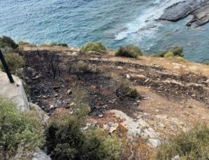 Antalya’da otluk alanda çıkan yangın büyümeden söndürüldü