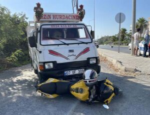 Gazipaşa’da kamyonetle motosiklet çarpıştı: 1 yaralı