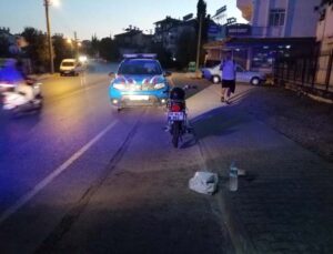 Manavgat’ta motosiklet kazası: 1 yaralı