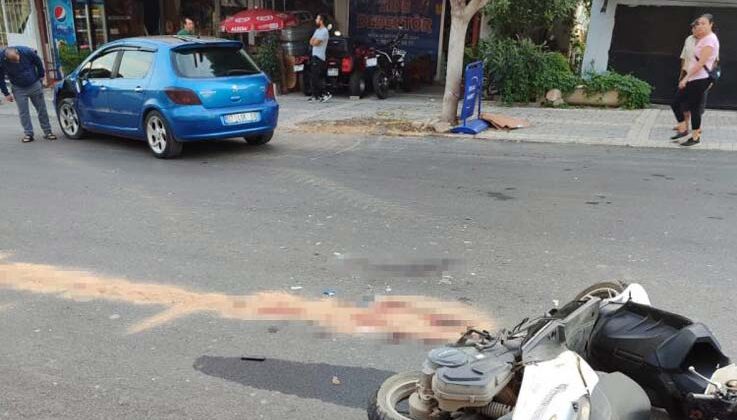 Antalya’daki motosiklet kazasında sürücü ağır yaralandı
