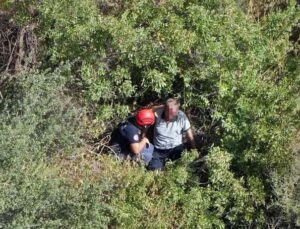 Tansiyonu düştü, 15 metrelik falezlerden düştü