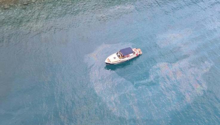 Deniz kirliliği dron ile tespit edildi: 6 bin 140 TL para cezası