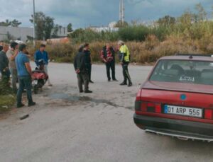 Otomobil ile motosiklet kafa kafaya çarpıştı: 1 yaralı