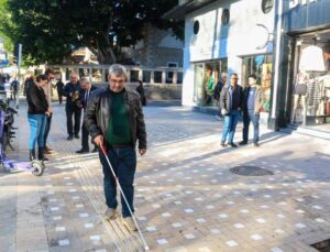 İşgal altındaki engelli kılavuz çizgileri yenilendi