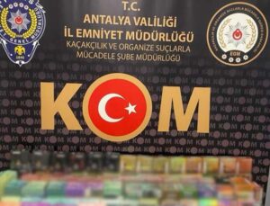Antalya’da kaçak sigara ve sahte alkol operasyonu