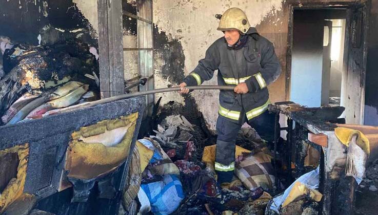Antalya’da müstakil ev yangını korkuttu