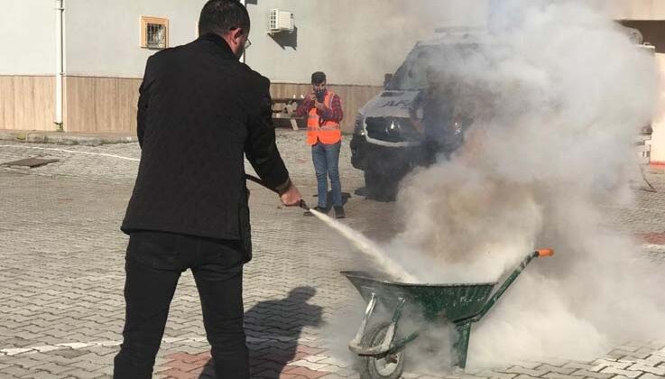 Gazipaşa’da yangın tatbikatı