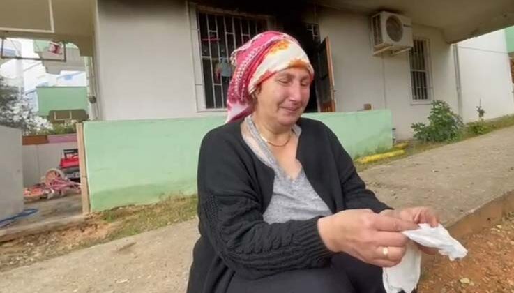Klimadan çıkan yangın bir aileyi evsiz bıraktı, anne gözyaşlarına boğuldu