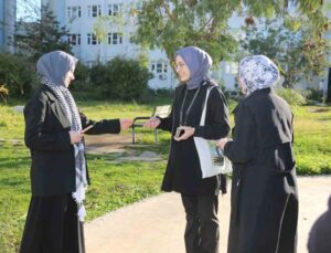 Tıp Fakültesi öğrencileri İsrail’in zulmüne sessiz kalmadı