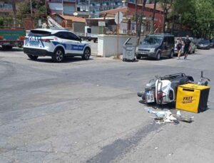 Alanya’da otomobil ile motosiklet çarpıştı: 1 yaralı