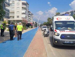 Aynı yöne giden motosikletler çarpıştı: 1 yaralı