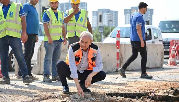 Kepez, Büyükşehir ile birlikte ilçenin yağmur suyu sorununu çözüyor