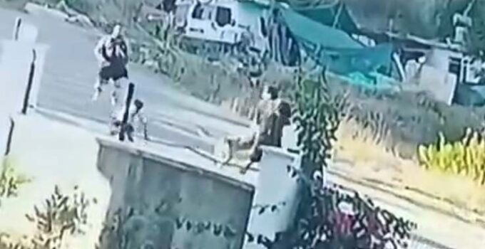 Taş attığı köpek zinciri kırarak dehşeti yaşattı