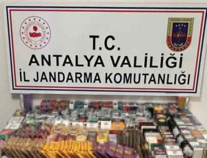 Manavgat’ta kaçak tütün ve sigara operasyonu