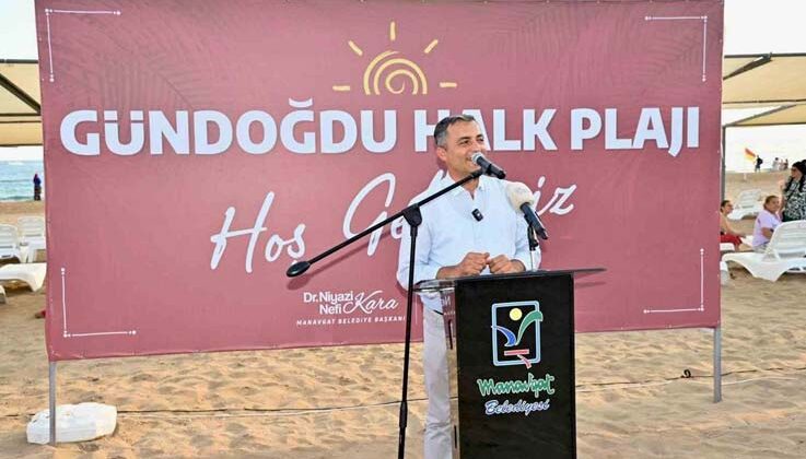 Manavgat Belediyesi Gündoğdu Halk Plajı açıldı