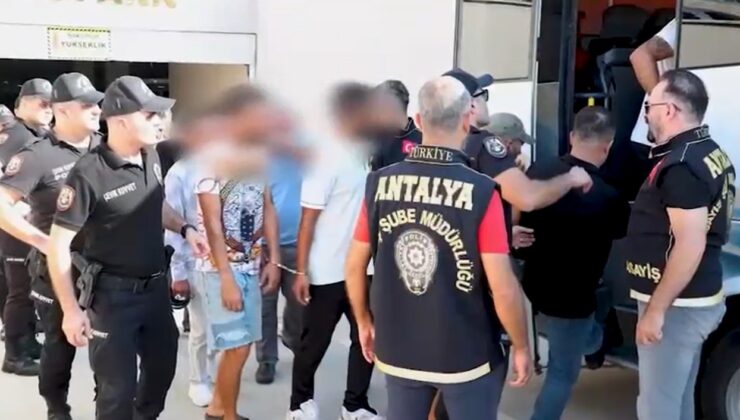 Antalya’da aranan şahıslara yönelik eş zamanlı operasyon: 140 kişi yakalandı