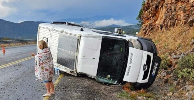 Akseki’de trafik kazası: 1 yaralı