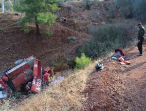 Antalya’da arazöz devrildi, 3 orman işçisi yaralandı