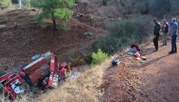 Antalya’da arazöz devrildi, 3 orman işçisi yaralandı