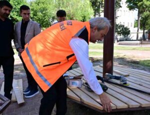 Mahalle sakinleri istedi, Şehit Ahmet Belen Parkı yenilendi