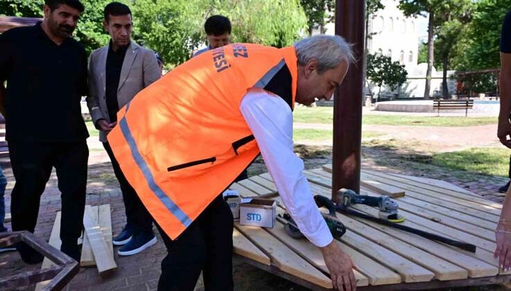 Mahalle sakinleri istedi, Şehit Ahmet Belen Parkı yenilendi