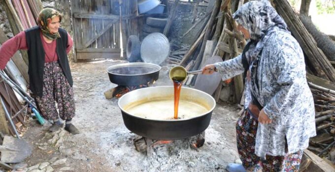 Antalya’da pekmez kazanları kaynamaya başladı