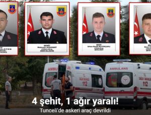 Askeri araç uçuruma yuvarlandı: 4 asker şehit