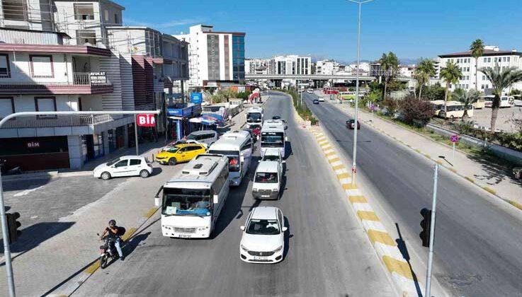 Serik otogar kavşağına sinyalizasyon sistemi