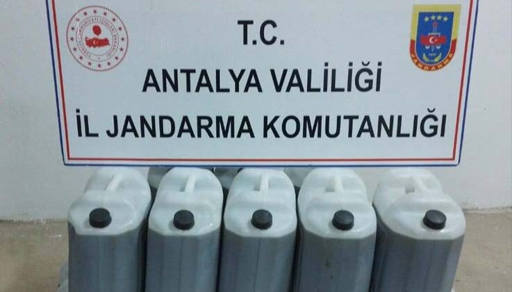 Antalya’da 6 bin litre sahte zeytinyağı ele geçirildi