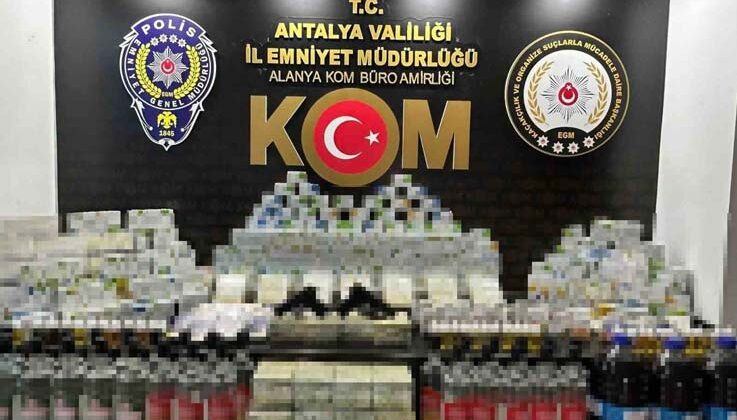 Antalya’da çok sayıda gümrük kaçağı malzeme ele geçirildi, 11 şahsa adli işlem yapıldı