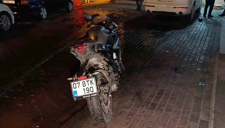 Motosiklet ile çekici çarpıştı: 1 yaralı