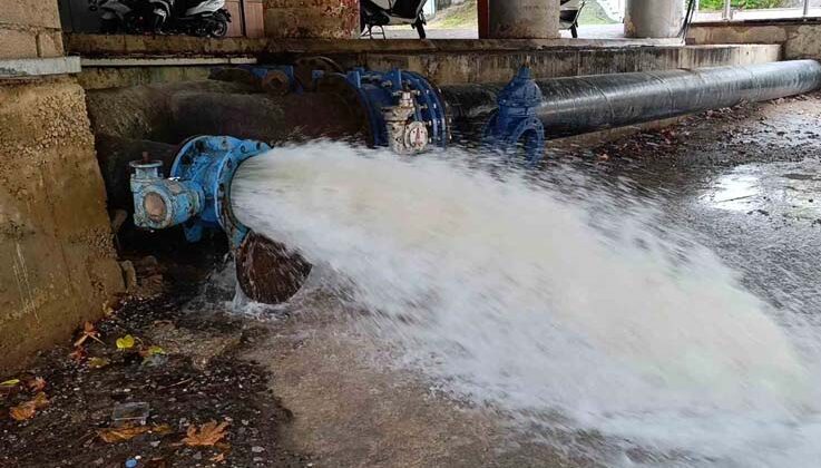 Sağanak sonrası sulardaki bulanıklaşma depodaki suyu tahliye ettirdi