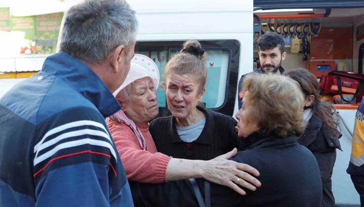 Balkondaki sprey kutuları patladı, mahalleli sokağa döküldü