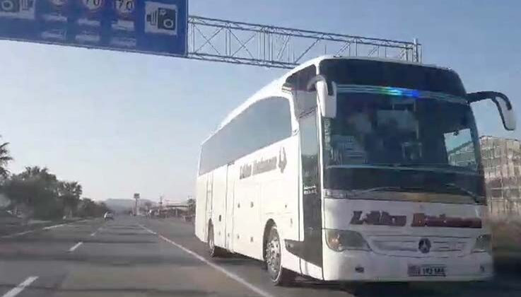 Yolu uzatmamak için ters yöne giren yolcu otobüsüne 9 bin TL ceza kesildi